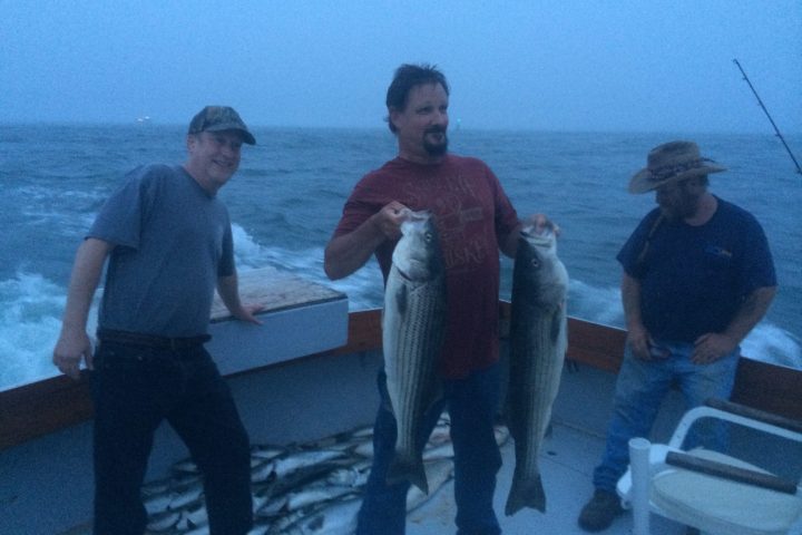 a man holding a fish in the water
