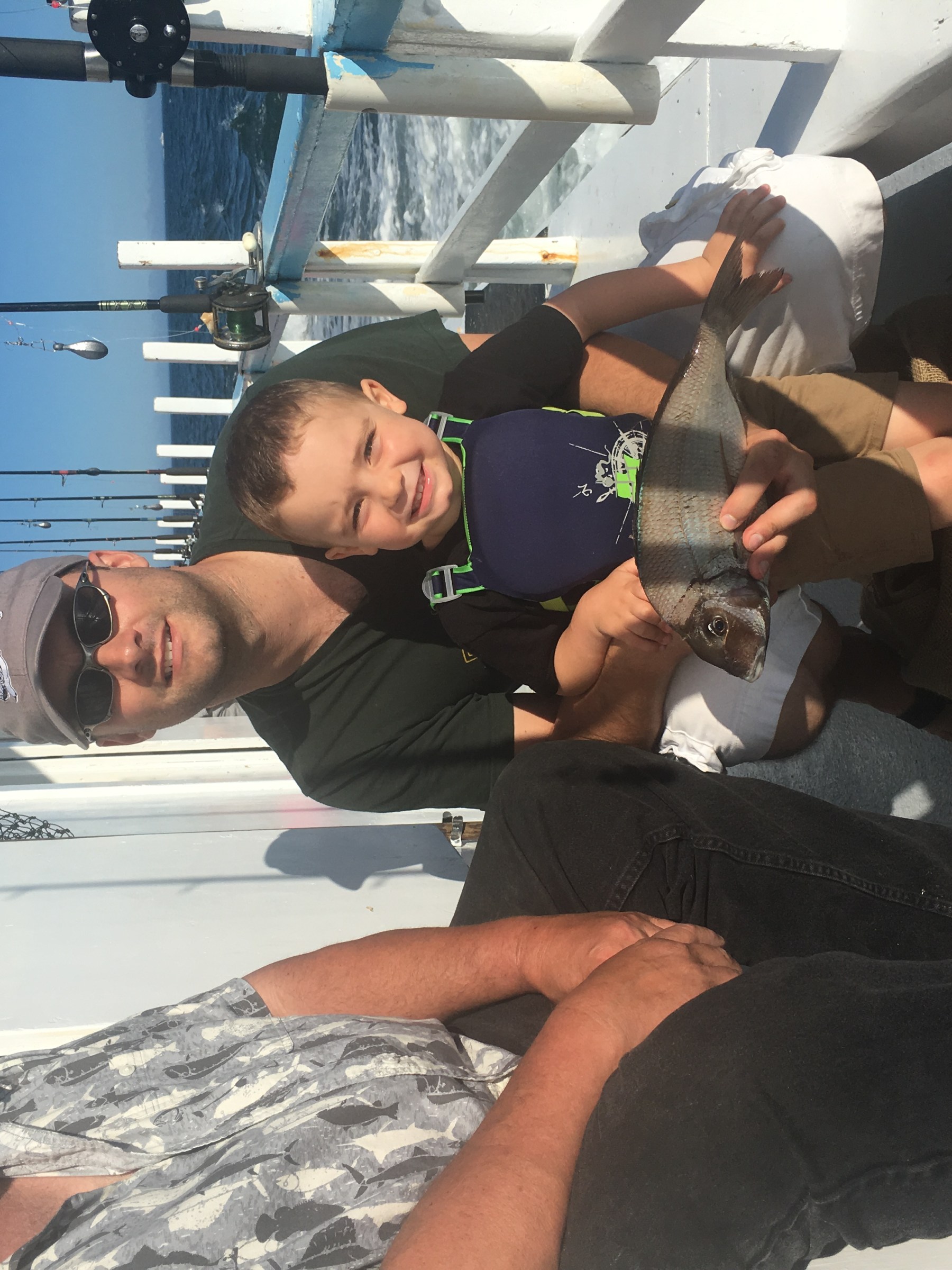 a couple of people that are sitting on a boat