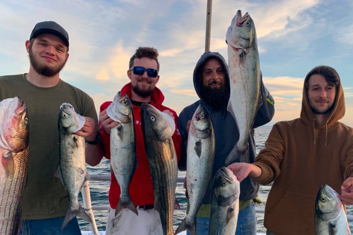 a person holding a fish